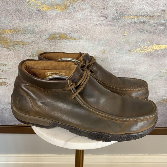 Twisted X Chukka Boots Mens Size 11.5 M Brown Leather Steel Toe Slip Resistant main image 7